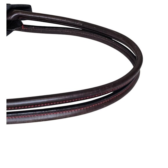 Vintage Dooney & Bourke Denim Tote Leather Trim Double Handles Eyelet - Picture 5 of 16